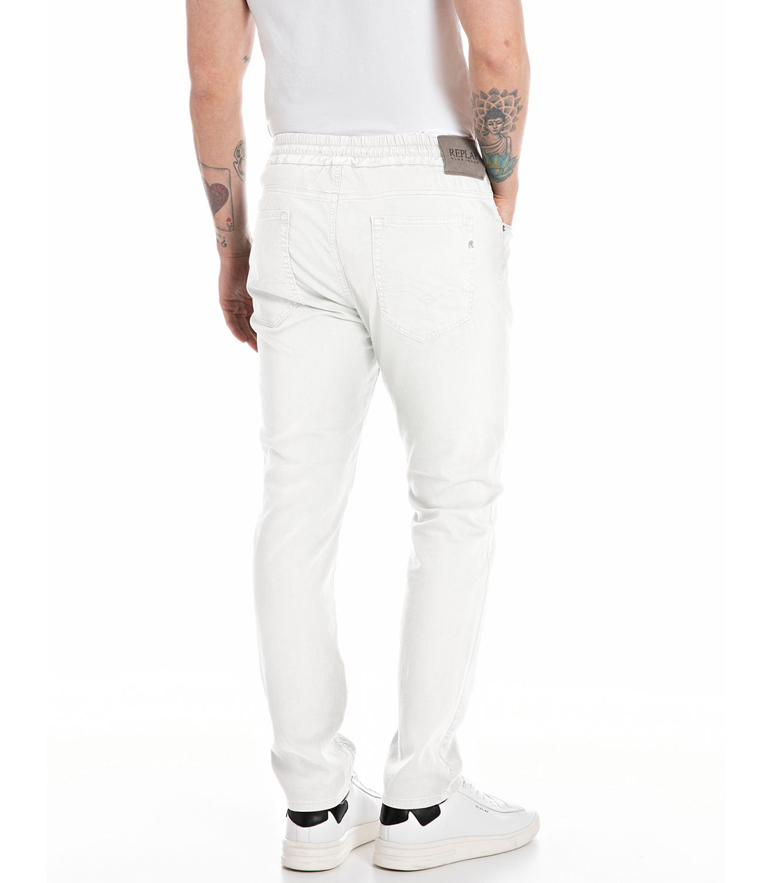 スリムテーパードLANNY X-Lite Plusストレッチデニム 詳細画像 ホワイト 2